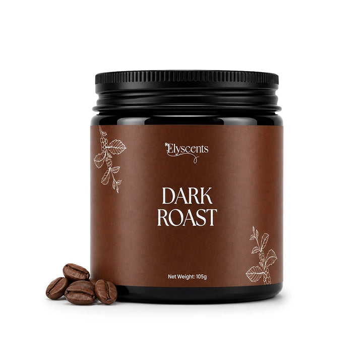 Dark Roast scented candle 105g jar, Elyscents Pakistan