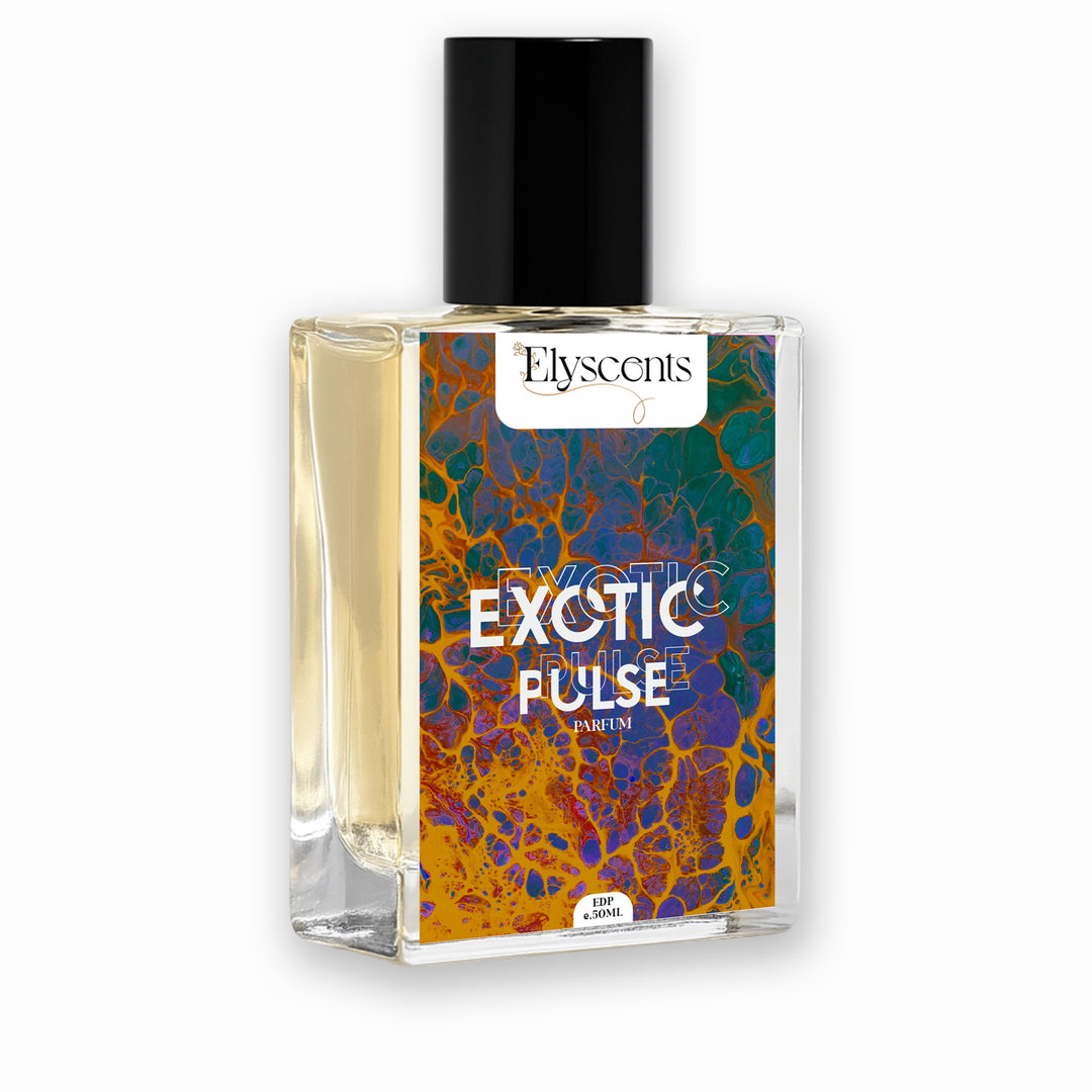 Exotic Pulse perfume by Elyscents with saffron led opening with soft earthy fragrance notes for men